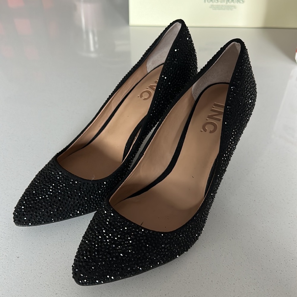 INC International Concepts Black Heels